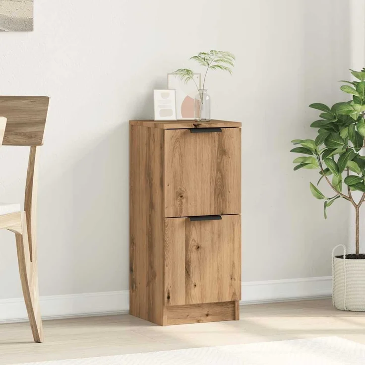 vidaXL Sideboard Artisan-Eiche 30x30x70 cm Holzwerkstoff 856961 – Bild 2
