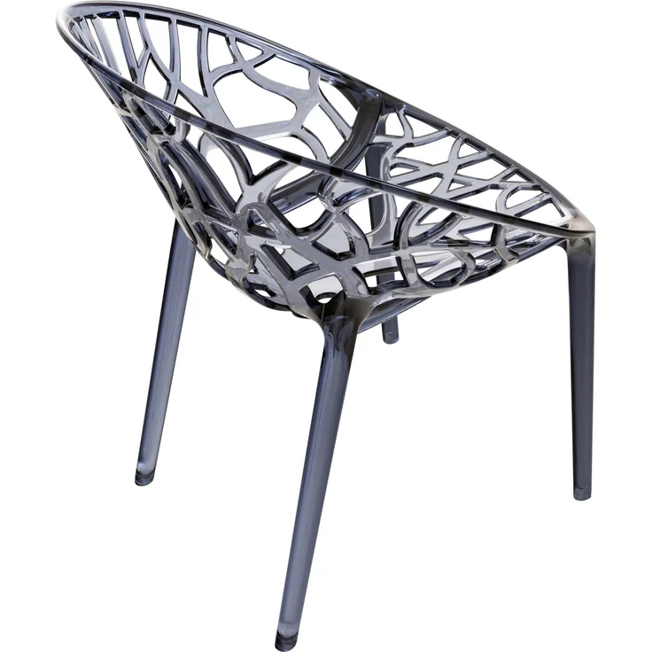 2er Set Stapelstuhl DENVER - Kunststoff Grau 59x60x80 cm | Stapelstühle Esszimmerstühle Gartenstuhl Stapelbar Stühle Garten Esszimmer Gewölbte – Bild 6