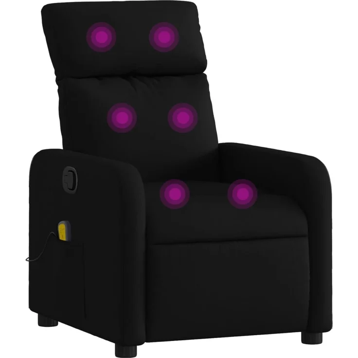 vidaXL Massage-Relaxsessel, Stoff, Schwarz 3206865 – Bild 1