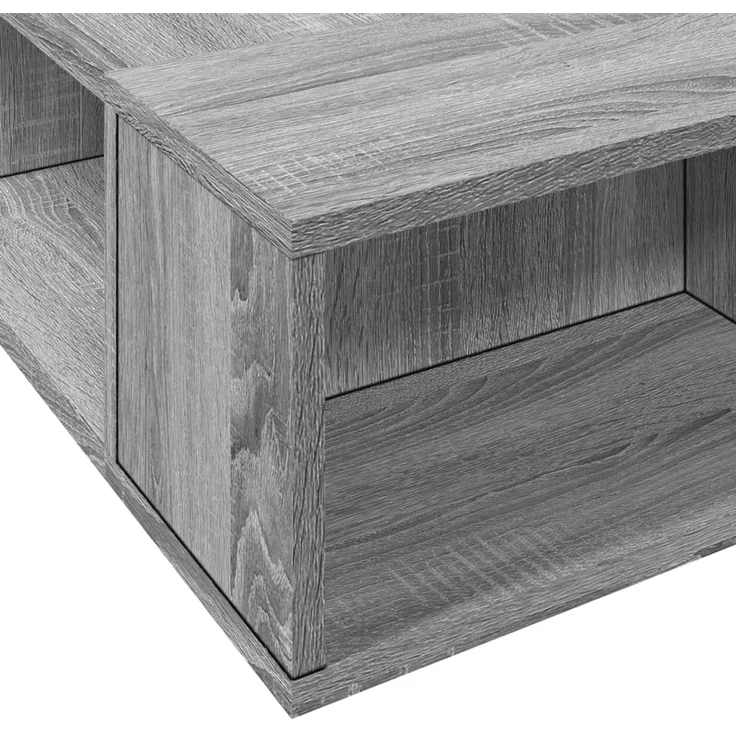 vidaXL Bettgestell Grau Sonoma 180x200 cm Holzwerkstoff 3280459 – Bild 7