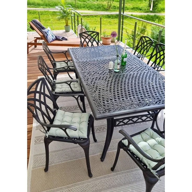 JACK Stuhlkissen JACK Outdoor 38x38cm Sitzkissen Lounge Kissen Sitzkissen Wasserfest, mit Lotus Effekt, robust, strapazierfähig, für Innen & Außen – Bild 2