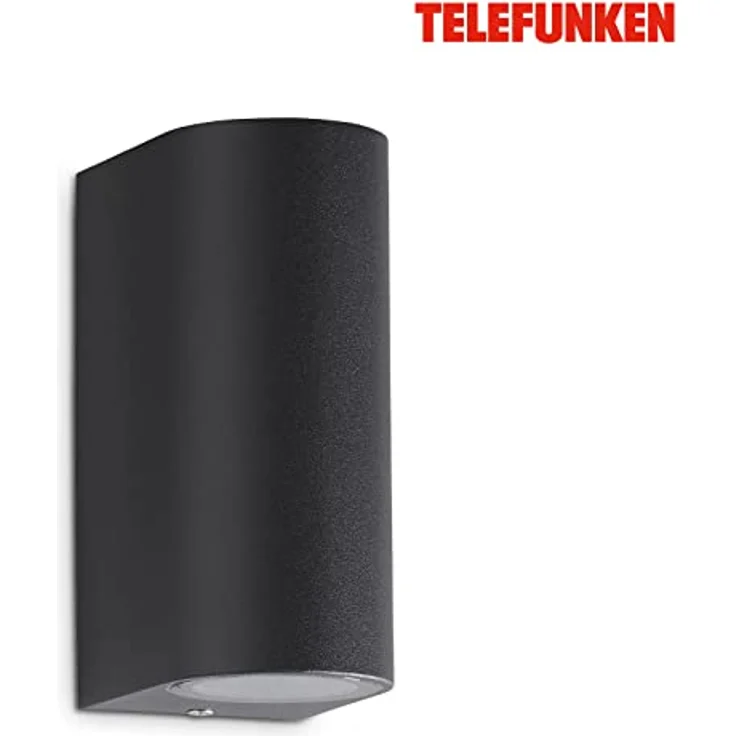 TELEFUNKEN LED Außenleuchte Wandlampe, 2 x GU10 5 Watt, 400 Lumen, IP44, anthrazit, 151x67x92mm (LxBxH) – Bild 5