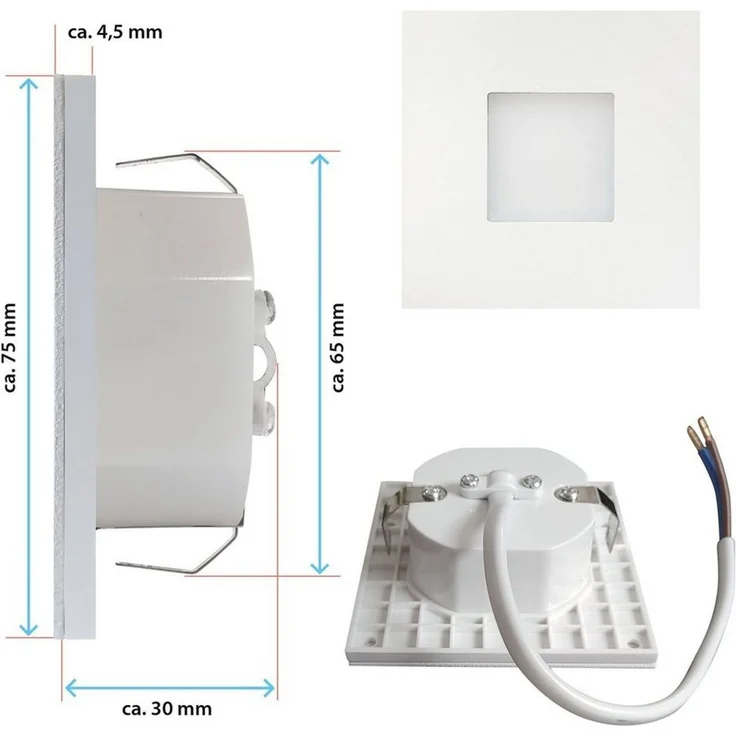 Maxkomfort LED Wandstrahler 6103, LED fest integriert, Warmweiß, 3000K, Treppenbeleuchtung – Bild 3