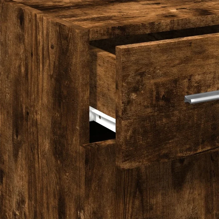 vidaXL Sideboard Räuchereiche 30x42,5x93 cm Holzwerkstoff 846275 – Bild 6