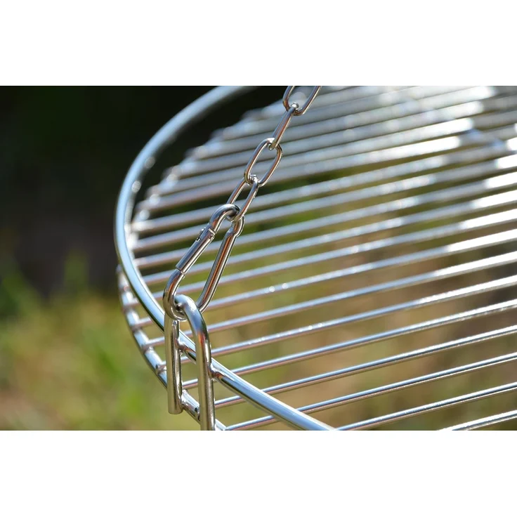 Huber Grillgeräte Schwenkgrill mit Edelstahl Rost, Höhe 160 cm, Ø 50 cm – Bild 3