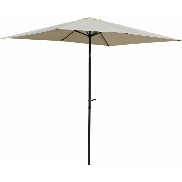 Gardissimo NEW SUNNY Sonnenschirm 210x140cm Gartenschirm Kurbelschirm natur