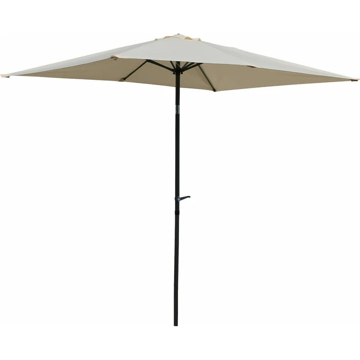Gardissimo NEW SUNNY Sonnenschirm 210x140cm Gartenschirm Kurbelschirm natur – Bild 1