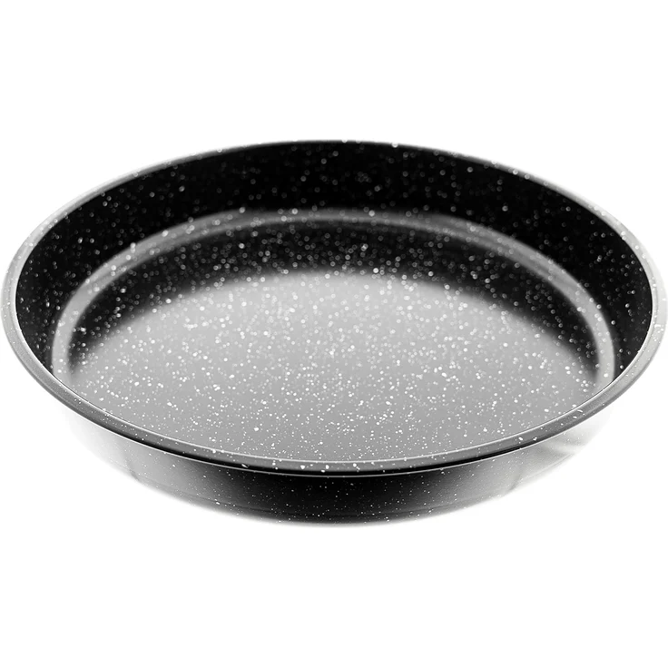 3er Set Backblech aus Granit in Schwarz 32/36/40 cm Backofenblech Tepsi – Bild 1