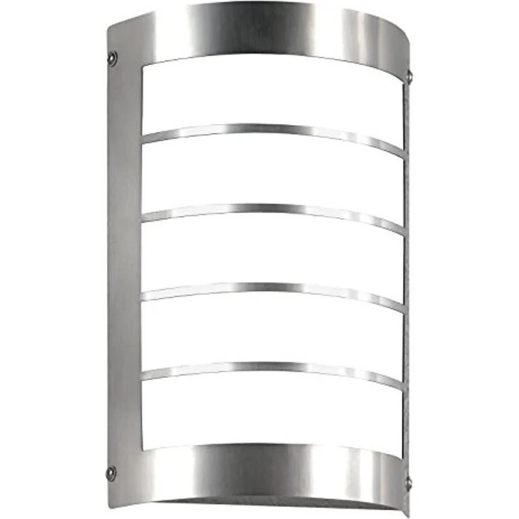 Außenwandleuchte, 1 x E27/75W, Edelstahl, mit Gitter Edelstahl mit Gitter – Bild 1
