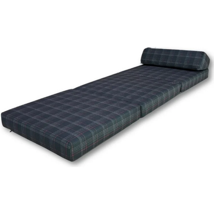 Klappmatratze Klappmatratze Gästematratze Kopfteil VW GTI Muster 200x70x10cm Bezug, FORTISLINE, 10 cm hoch, (Set), Bezug Waschbar – Bild 2