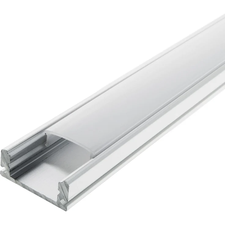 2m Aluprofile Alu Schiene Leiste Profil LED Kanal Deckenanbringung für LED Strip Profil mit Milchglas Abdeckung Profil A – Bild 2