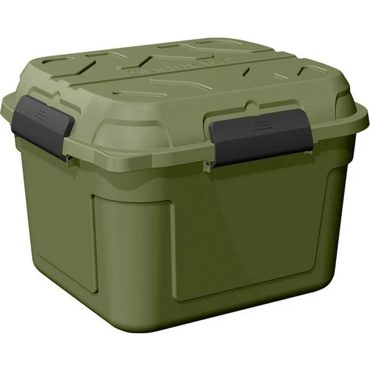 Sunware Q-line wasserdichte Aufbewahrungsbox 90L grün schwarz Outdoor Camping-Kiste – Bild 4