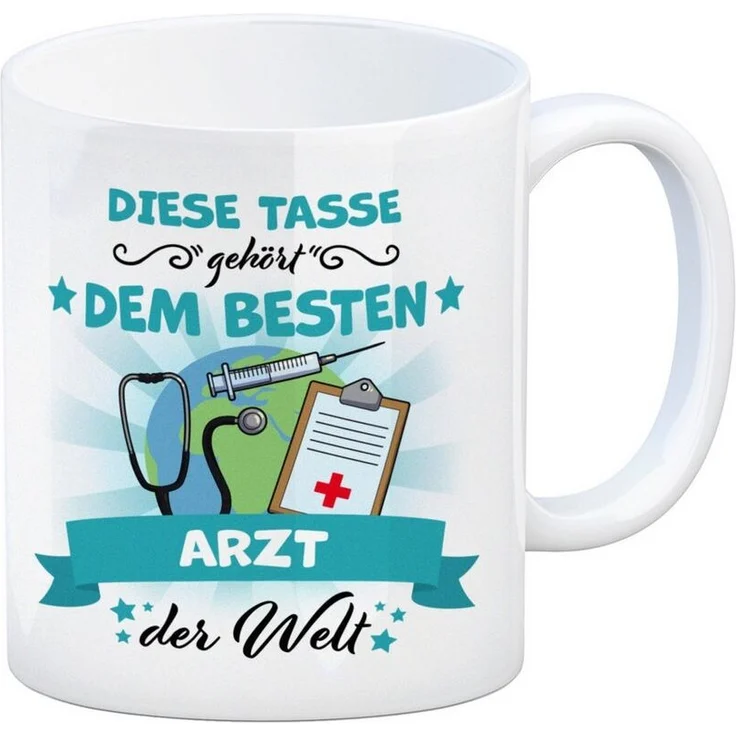 speecheese Tasse Bester Arzt der Welt Kaffeebecher – Bild 1