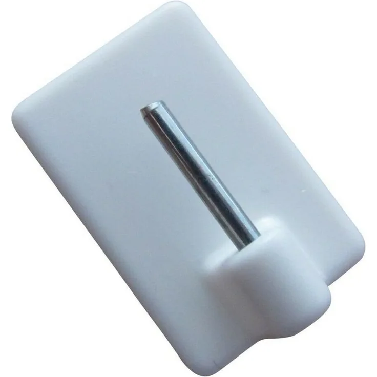 rewagi Klebehaken Klebehaken für Cafehausstange 29 mm x 19 mm Farbe weiß, Fenster, Badezimmer, Seilhalter, (4-St), Verkaufseinheit: 4, 6, 8, 10, 20, 50, 100