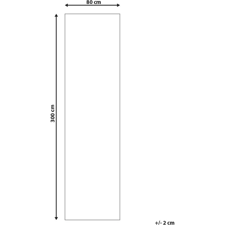 Teppich ARAPGIR Beige 80x300 cm – Bild 2