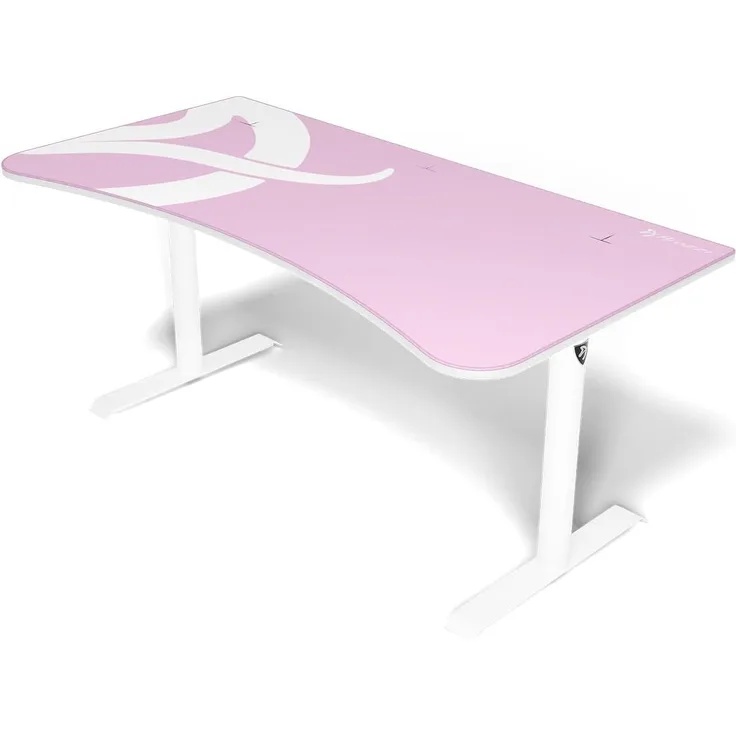 Arozzi Arena Gaming Desk - White Pink