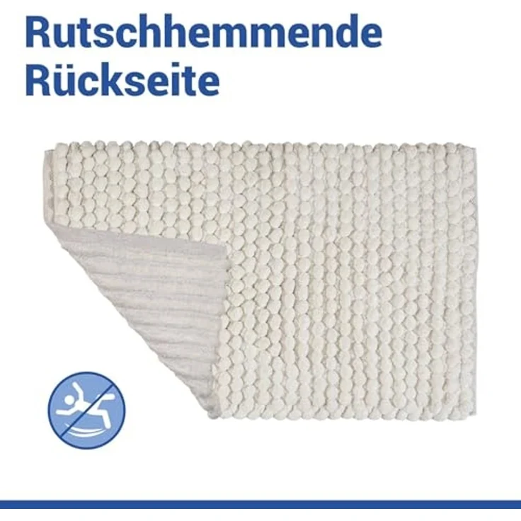 WENKO SOLIVO Badteppich 50 x 80 cm, Weiß – Bild 5