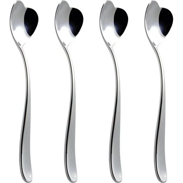 Alessi Kaffeelöffel Eislöffel BIG LOVE 4er-Set