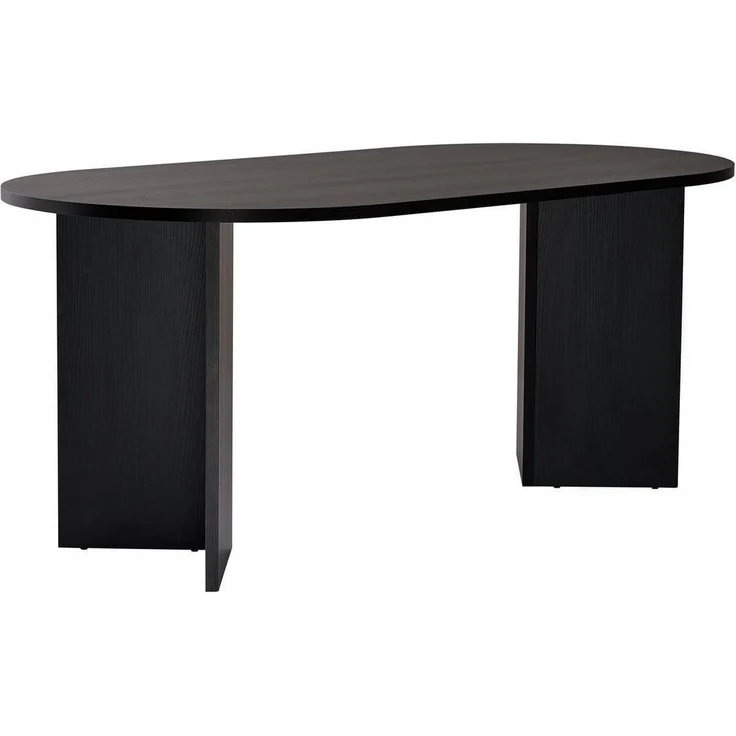 Elegant Black Dining Table, 180 x 89.5 x 75 cm | 100% Melamine Coated Particle Board, 25 mm Thickness | Perfect for Modern Dining Spaces – Bild 3