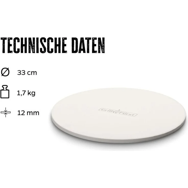 Grillfürst Pizzastein Ø 33 cm – Bild 2
