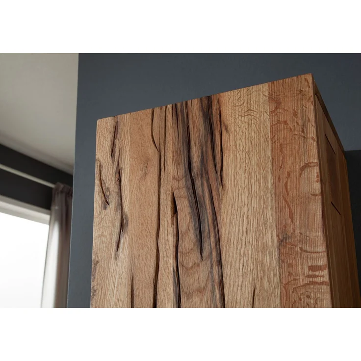 Hängeschrank Wild-/Zerreiche 33x33x124 natur geölt FRANKFURT #101 – Bild 4
