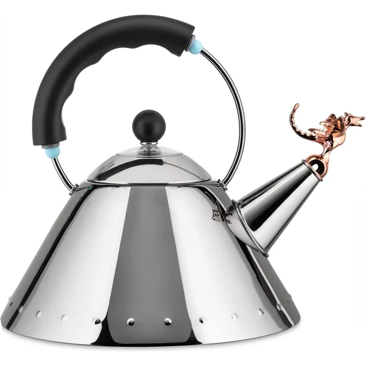 Alessi Wasserkessel Tea Rex schwarz Michael Graves - 9093REX B