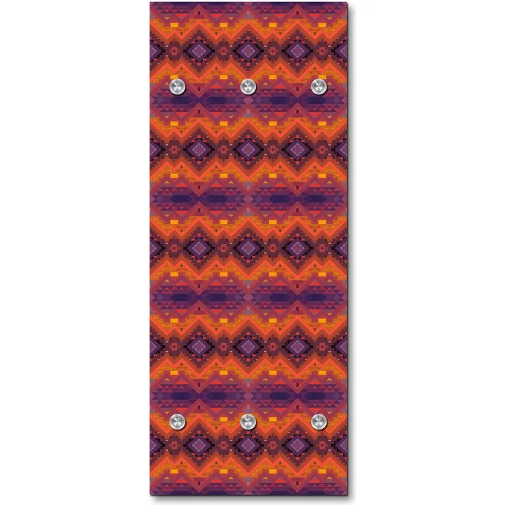 Queence Garderobe - "Corban" Druck auf hochwertigem Arcylglas inkl. Edelstahlhaken und Aufhängung, Format: 50x120cm