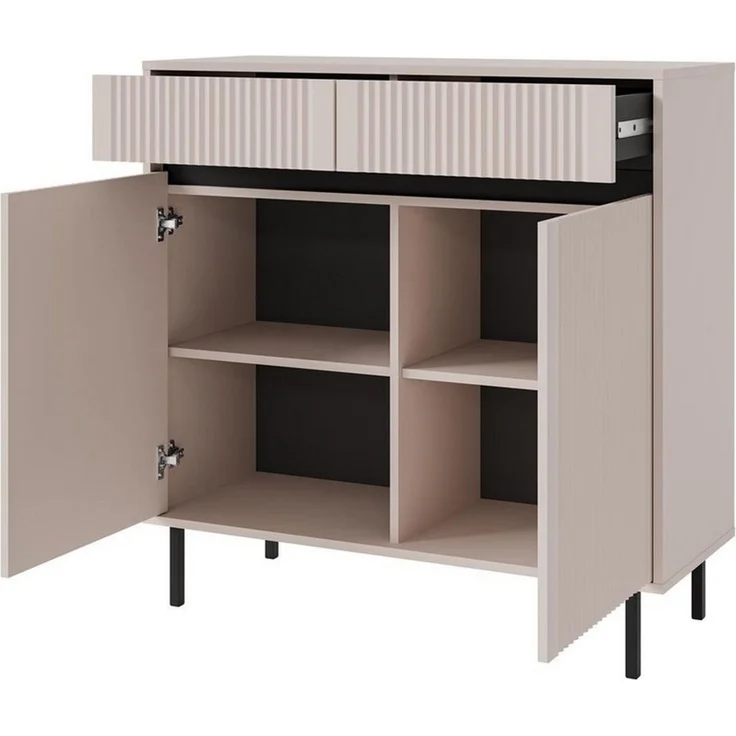 Compleo Kommode mit zwei Schubladen und zwei Türen CIAO, Elegant design – Bild 4