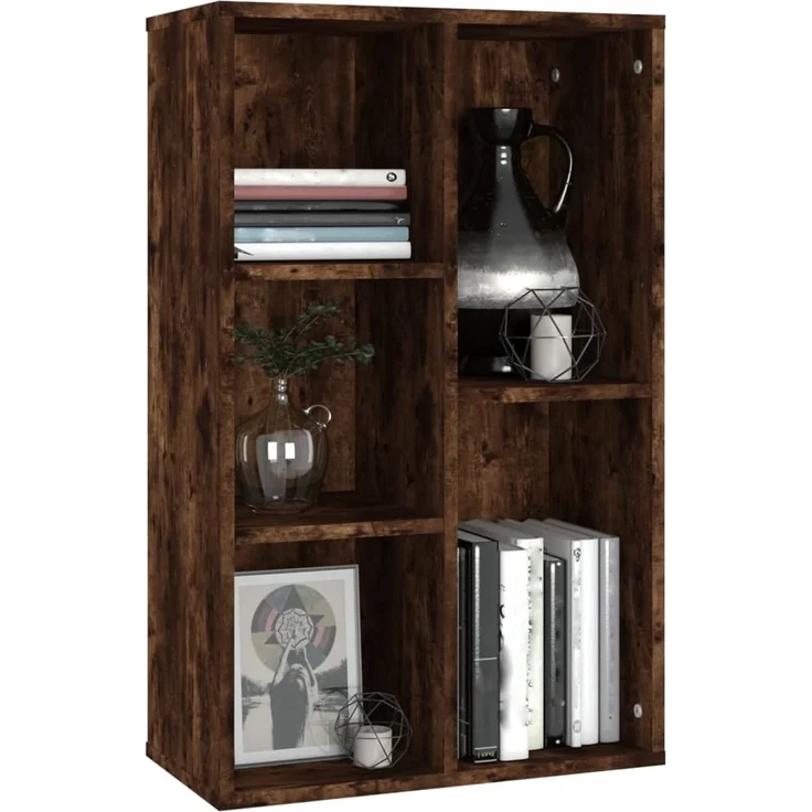 vidaXL Bücherregal/Sideboard Räuchereiche 50x25x80 cm Holzwerkstoff 826611 – Bild 3