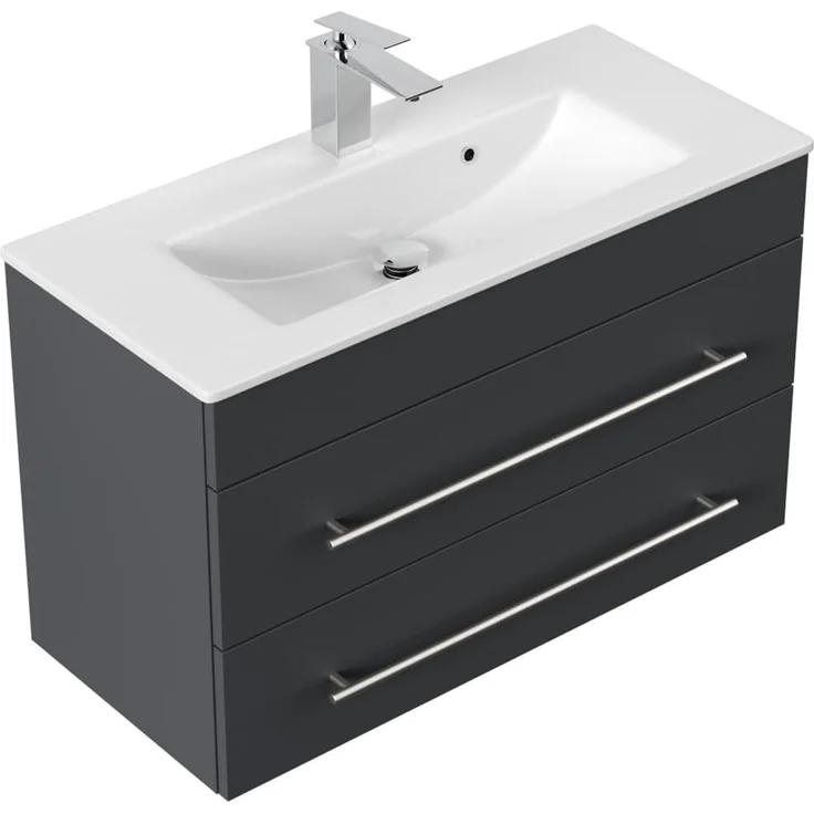 Badmöbel Mars 800 SlimLine SoftClose grafit : Grafit – Bild 4
