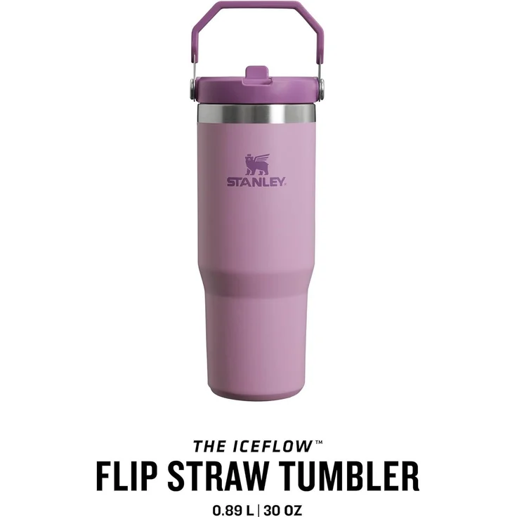 Stanley Isolierbecher The Iceflow Flip Straw Tumbler 0,89l Lilac – Bild 3
