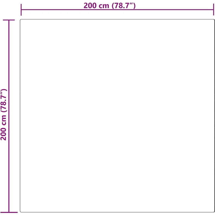 vidaXL Kunstschaffell Teppich Tafalla Grau 200 x 200 cm Polyester 42021533 – Bild 9