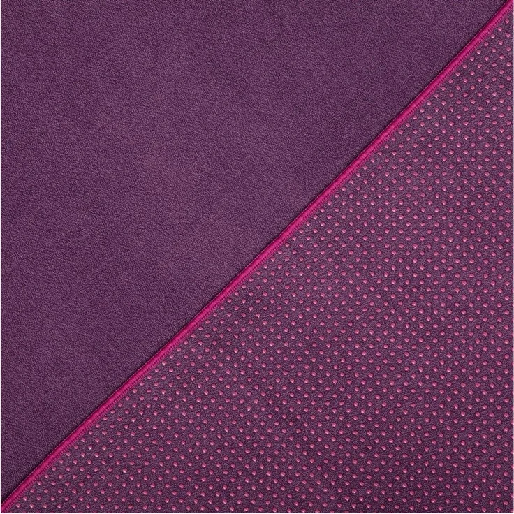 bodhi Sporthandtuch Yogatuch GRIP ² - Zweifarbig aubergine/lila (neu) – Bild 2