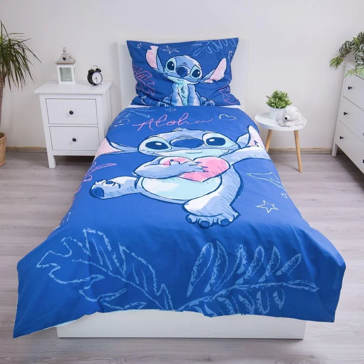 Disney Lilo & Stitch Bettwäsche Aloha Design 140x200 cm 70x90 cm Baumwolle – Bild 4