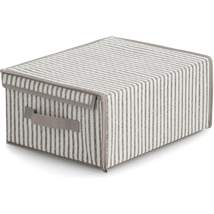 Zeller Present Aufbewahrungsbox Stripes, Vlies, beige – Bild 2