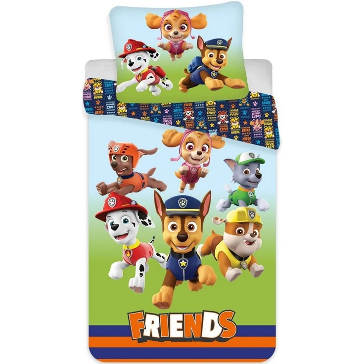 BrandMac Bettwäsche PAW Patrol - FRIENDS - Bettwäsche-Set, 135x200 & 80x80, Baumwolle, 100% Baumwolle – Bild 2