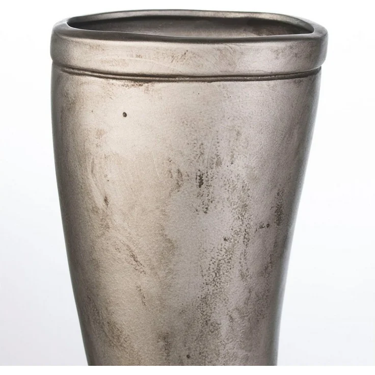 Casablanca Schirmständer, Gummistiefel, "Stiefel", Keramik, silberfarben, , L. 11 cm, B. 26 cm, H. 45 cm 56185 – Bild 2