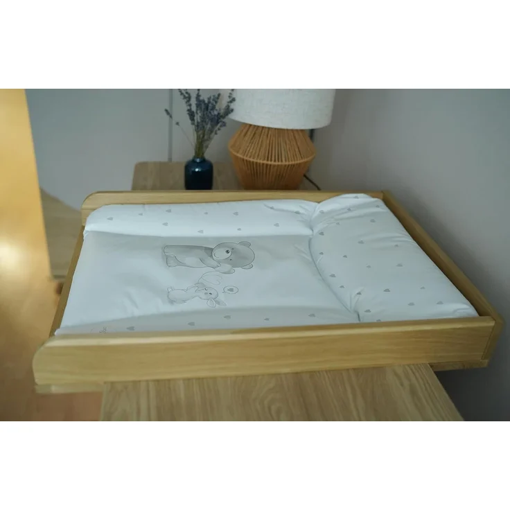Ceba Baby® weiche Wickelauflage 50x70 cm - Baby Wickelunterlage - Wickeltischauflage für Junge und Mädchen - Wasserdicht, abwaschbar - OEKO-TEX® Standard 100 - Made in EU - Liebesgespräch – Bild 9