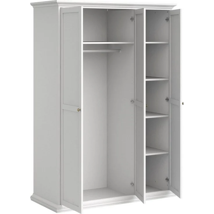 Home affaire Drehtürenschrank Paris im Landhaus-Stil aus schönem Holzfurnier, Höhe 200,5 cm (4 türig) – Bild 2