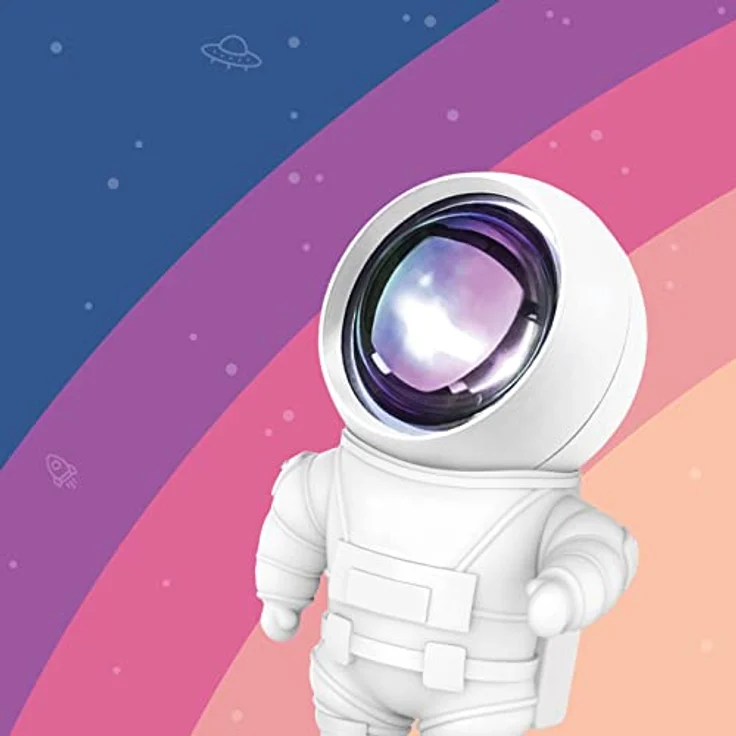 MOB – MOBILITY ON BOARD Astrolight Nachtlicht, dekorative Zimmerlampe mit 10 Stunden Laufzeit und Micro-USB-Anschluss, Rainbow – Bild 4