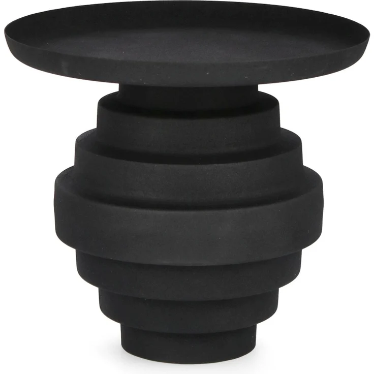Beistelltisch Abames aus Metall, rundes Design, matt schwarz, Ø 40 cm, für dein Zuhause – Bild 1