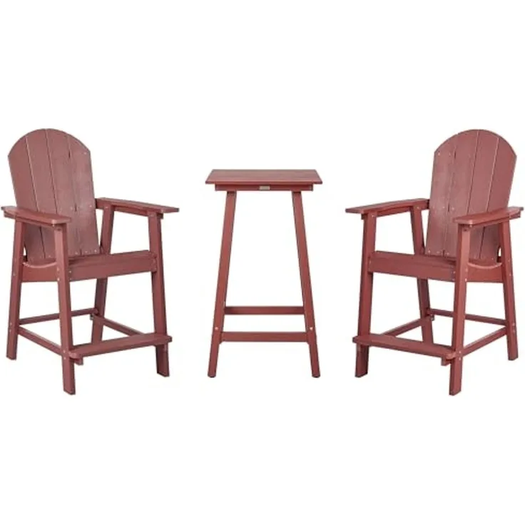 Bistro Set ADIRONDACK Rot