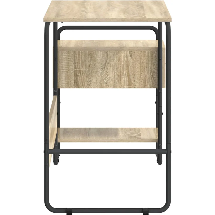 vidaXL Schreibtisch mit Stauraum Sonoma-Eiche 131,5 x 50 x 75,5 cm 8008045 – Bild 5