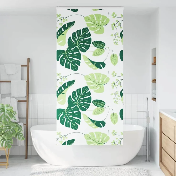 vidaXL Duschrollo mit Kassette 100x240 cm Stoffbreite 96 cm 4014968 – Bild 2