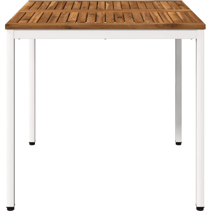 vidaXL Gartentisch NAARDEN Natur und Weiß 80 x 80,5 x 75 cm 901311 – Bild 3