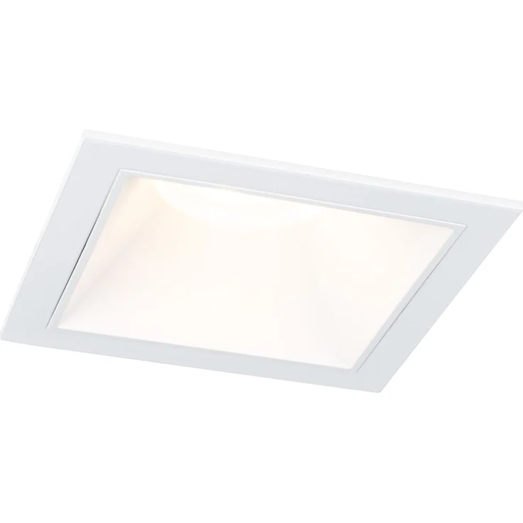 LED Einbauleuchte 3-Step-Dim Cole Coin 1er-Set IP44 eckig 88x88mm Coin 6W 470lm 230V dimmbar 2700K Weiß – Bild 1