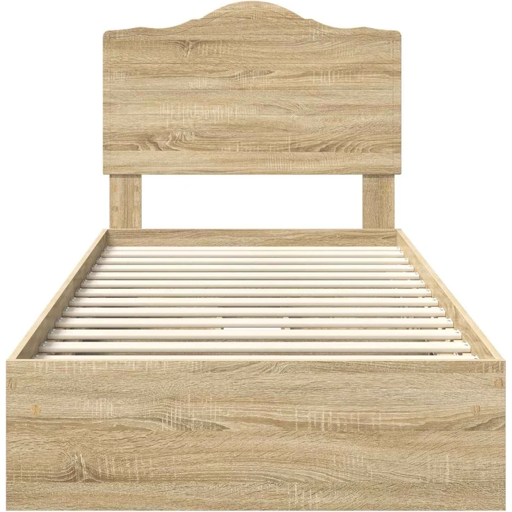 vidaXL Aufbewahrungsbett Sonoma-Eiche 90 x 200 cm Holzwerkstoff 3413543 – Bild 7