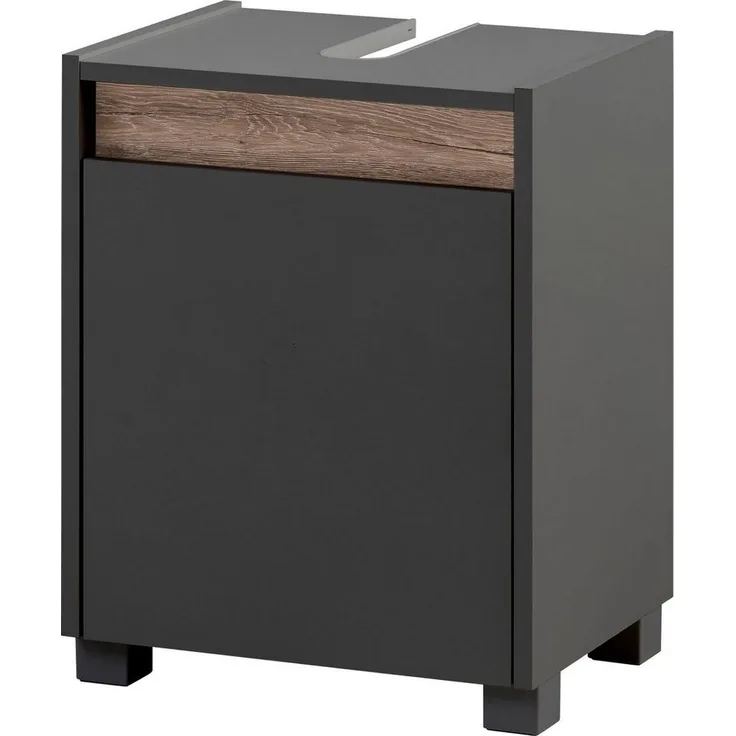Schildmeyer Waschbeckenunterschrank 148462 Cosmo, 42 x 54,5 x 33 cm (BxHxT), anthrazit
