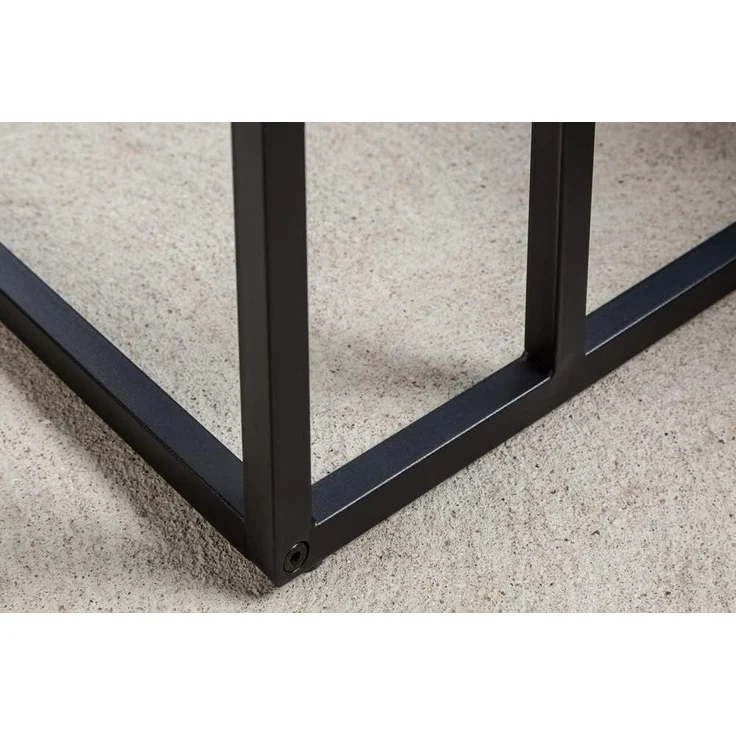riess-ambiente Beistelltisch SLIM LINE 65cm schwarz (Einzelartikel, 1-St), Wohnzimmer · Esche-Optik · Metall · Laptoptisch · Industrial – Bild 6