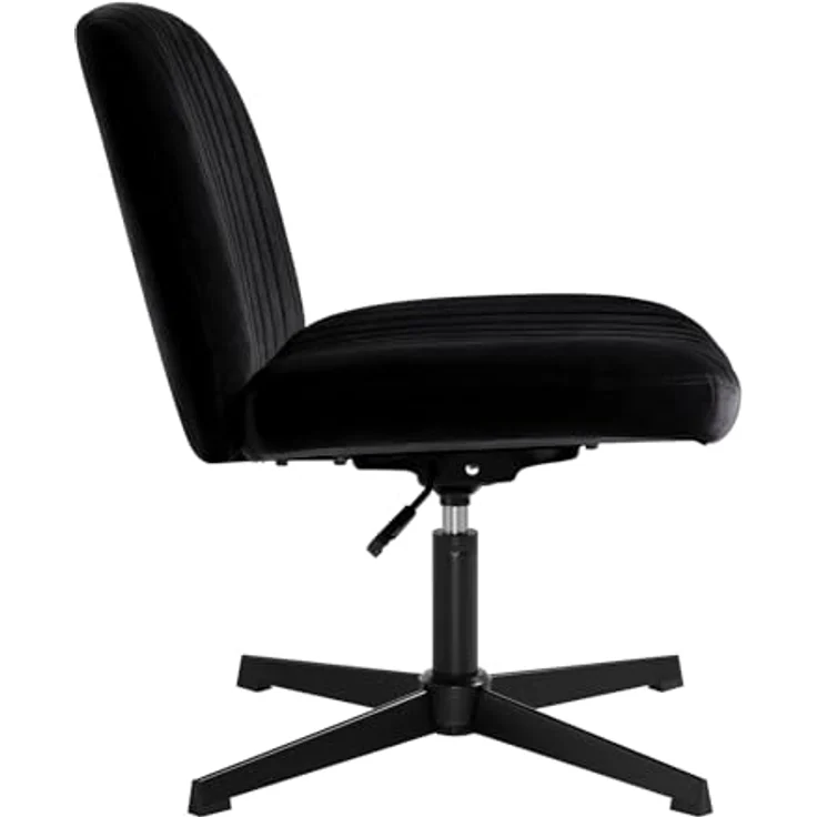 Intimate WM Heart Bürostuhl Ohne Armlehnen, Ergonomischer Schreibtischstuhl (Lesesessel mit 10cm dickem Sitzkissen), Drehstuhl Ohne Rollen, Höhenverstellbar Stuhl mit Wippfunktion – Bild 5